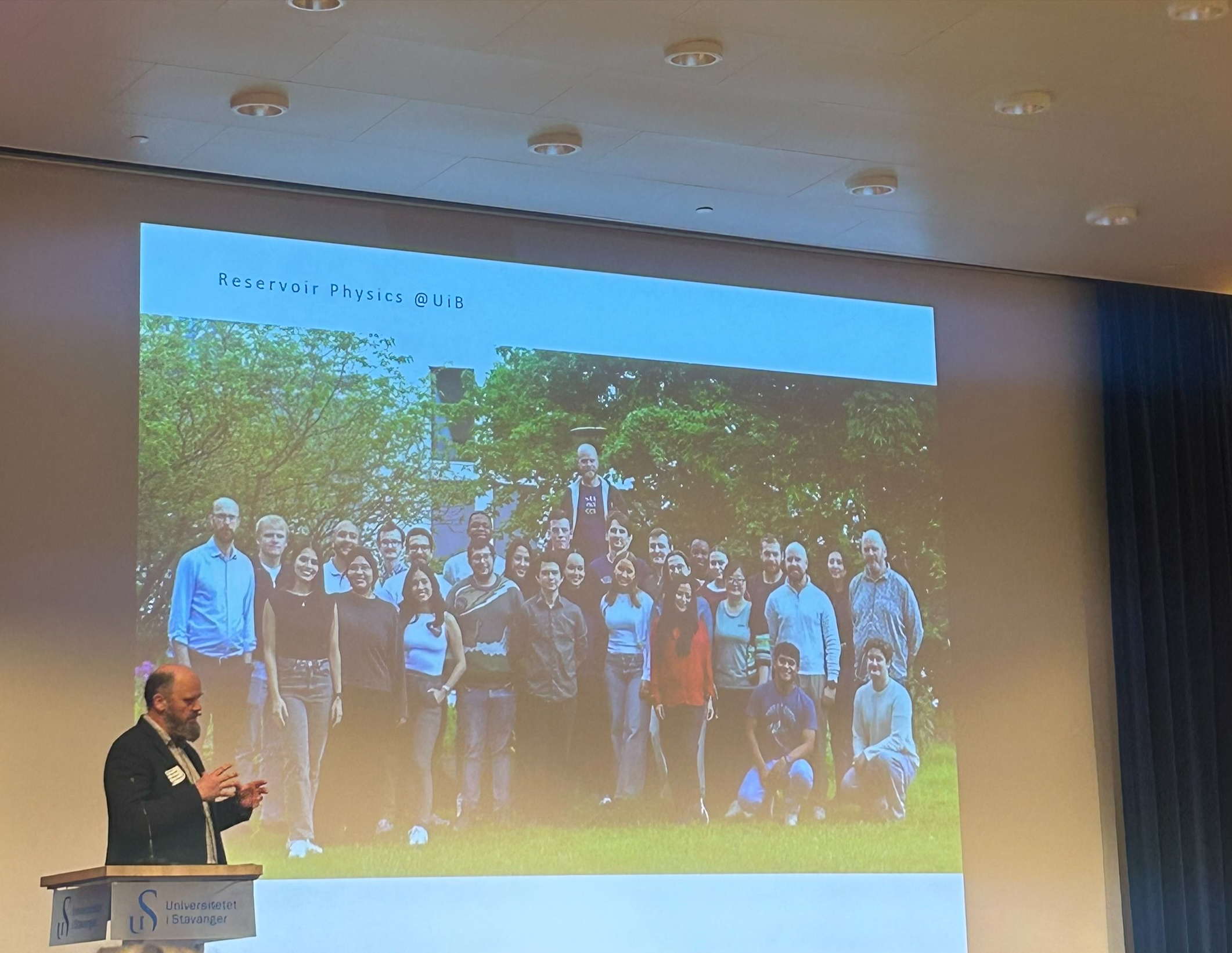 Prof. Geir Ersland presenting